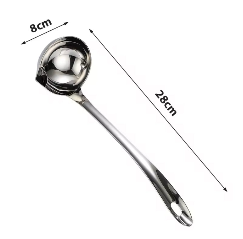 Fat separator spoon