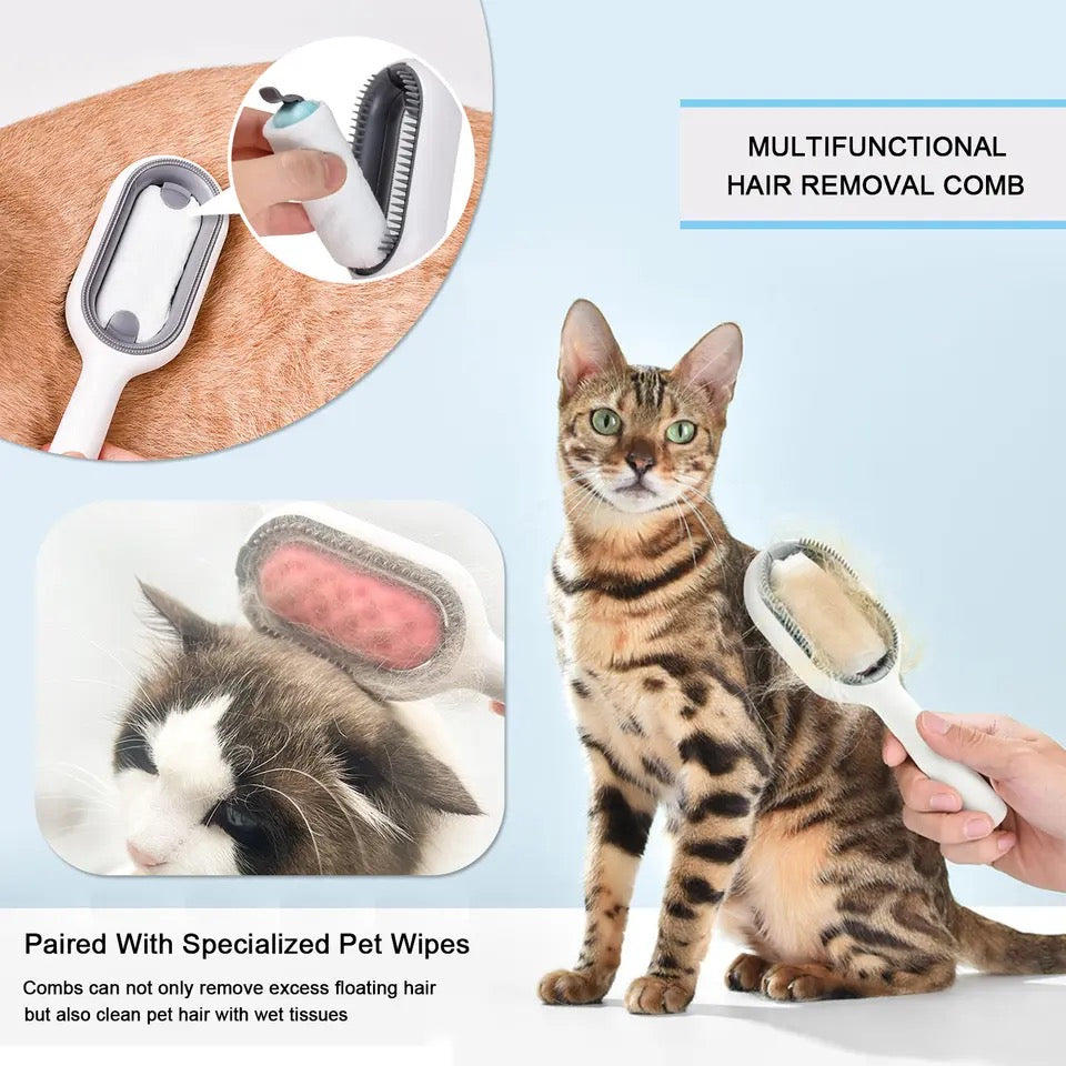 Pet hair remover brush