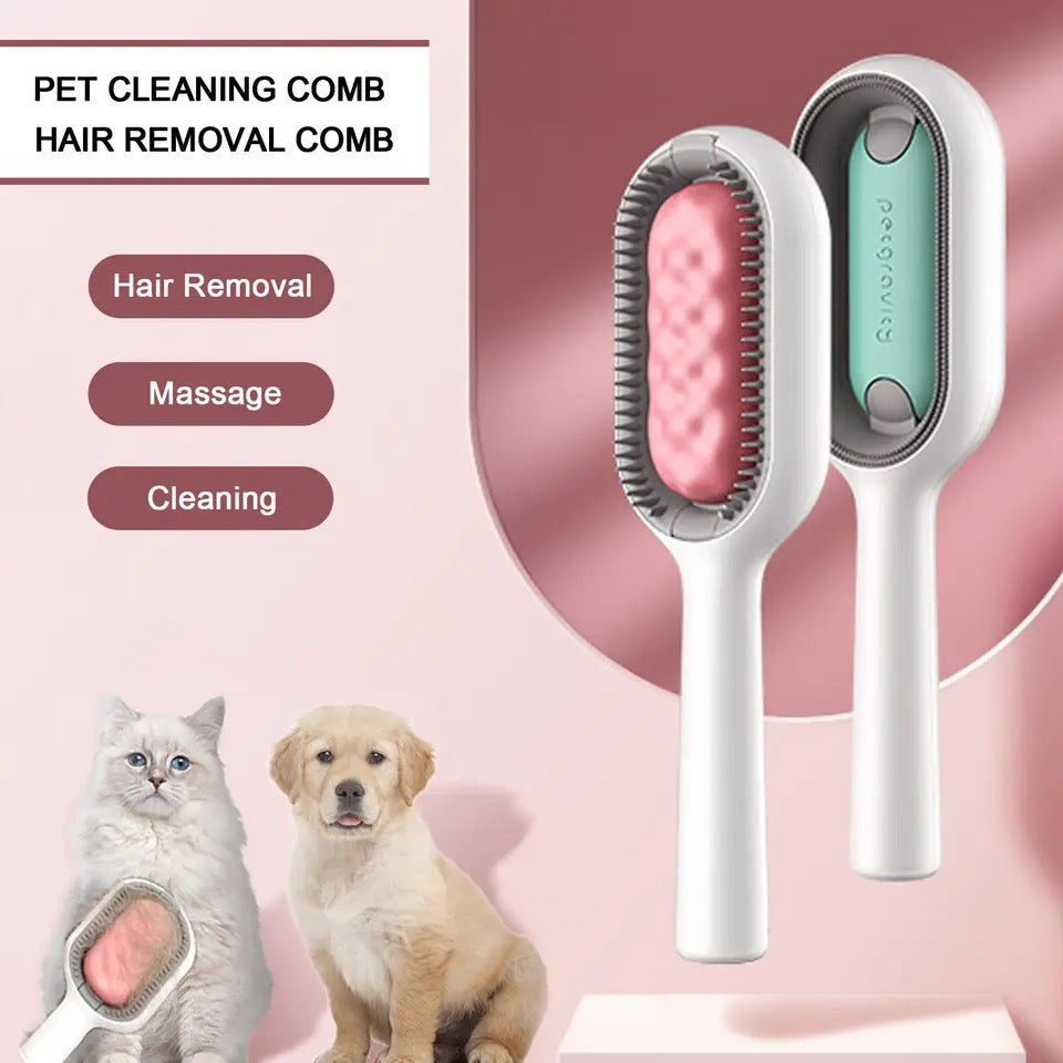 Pet hair remover brush