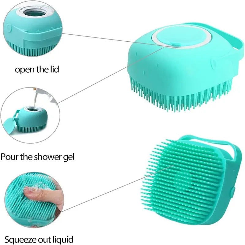 Bath brush for pets