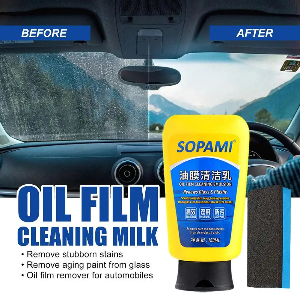 Sopami Car Coating Spray, Sopami 150ml Oil Film Cleaning Emulsion Car Care Polish Renovator Product